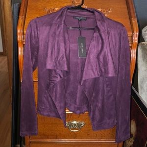 Romeo and Juliet plum color open jacket